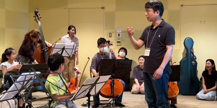6/8(日)にDoReMiリトル音楽隊第1回練習会開催❣️音楽コーチに門脇大樹氏を迎え、弦楽・合唱で参加の子どもたちがんばりました❣️